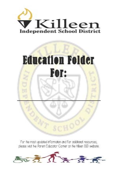 Image of KISD SPED Parent Binder Cover